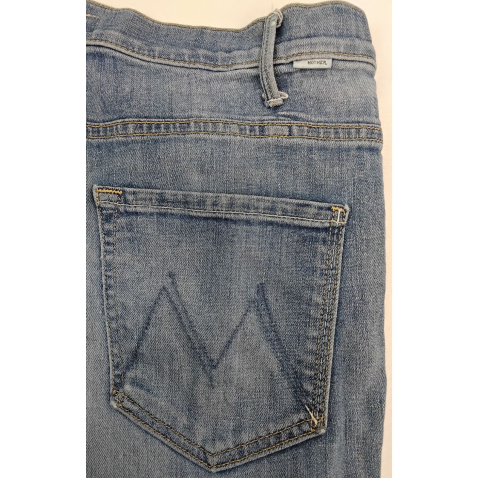 MOTHER Mother Hustler Two Step Jean Women's 27 Lite Wash Ankle Fray Size 27" / US 4 / IT 40 - 8 Thumbnail
