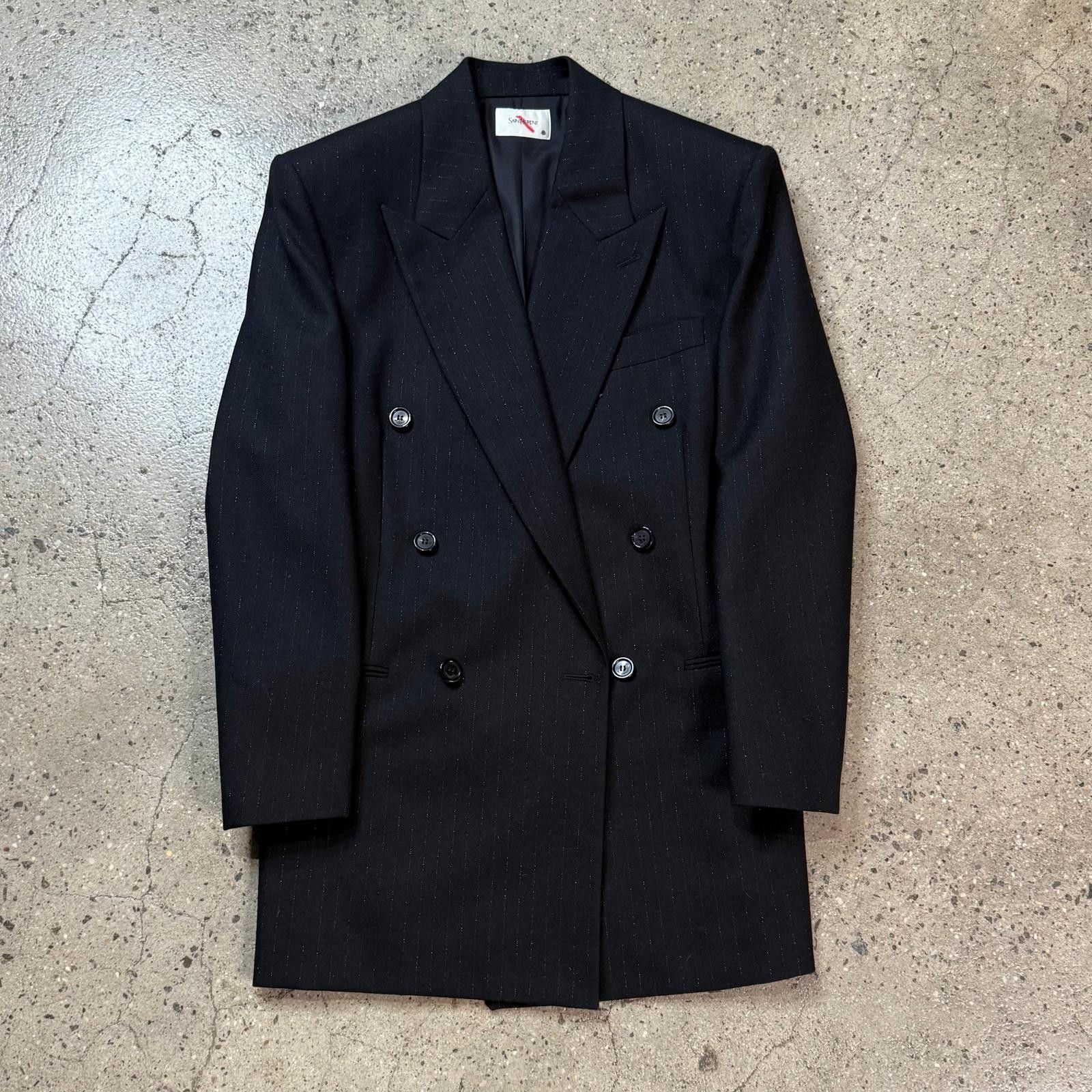 Saint Laurent Paris Saint Laurent Double Breasted Blazer Size 50R - 1 Thumbnail