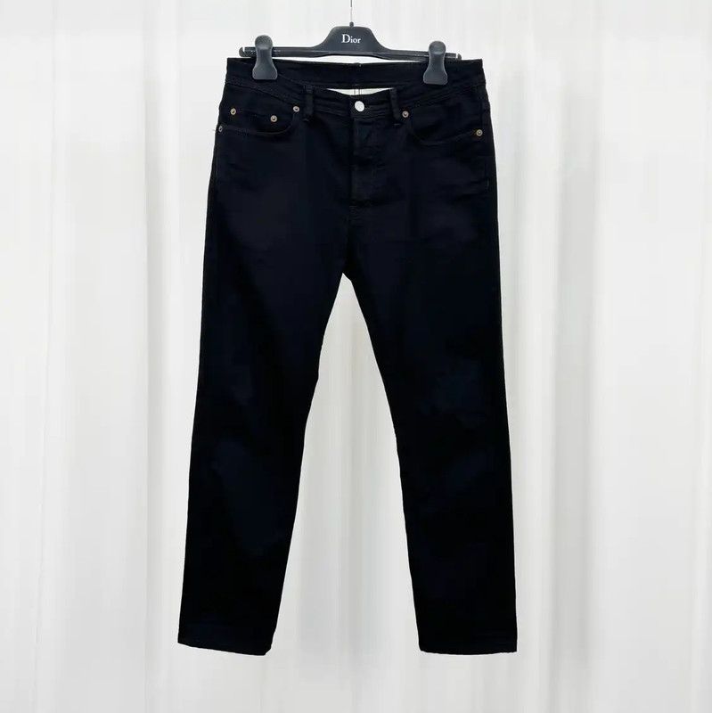 Acne Studios Acne Studios Black Denim Casual Pants for Men Size US 27 - 1 Thumbnail