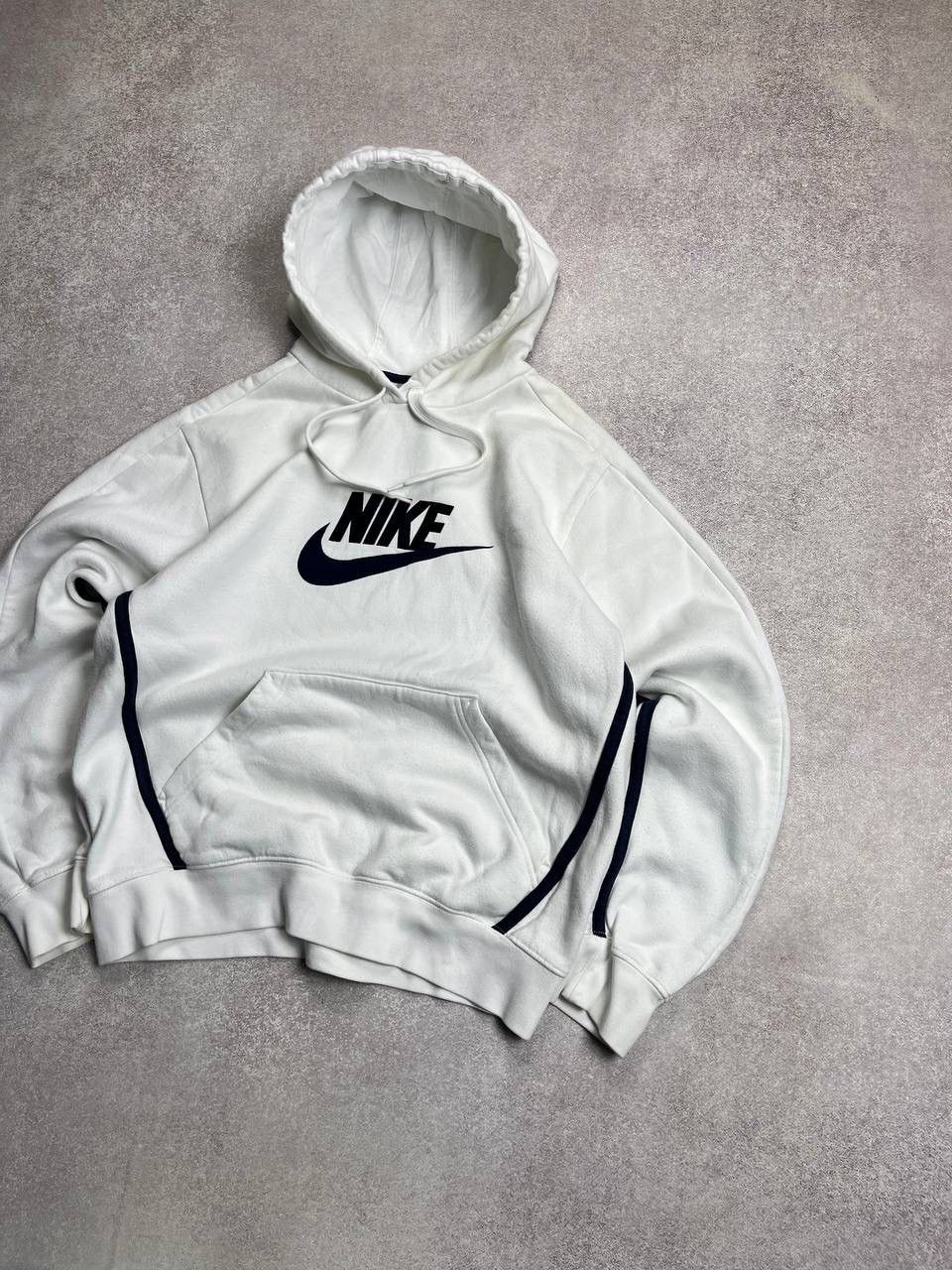 Nike × Vintage Vintage Nike Big Swoosh Boxy Hoodie Y2K S Size US S / EU 44-46 / 1 - 2 Thumbnail