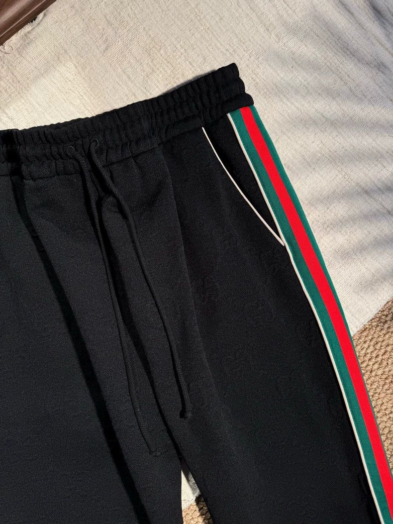 Gucci Gucci Size 2XL Dark pattern full-print leg-tie sports sweat Size US 35 - 5 Thumbnail