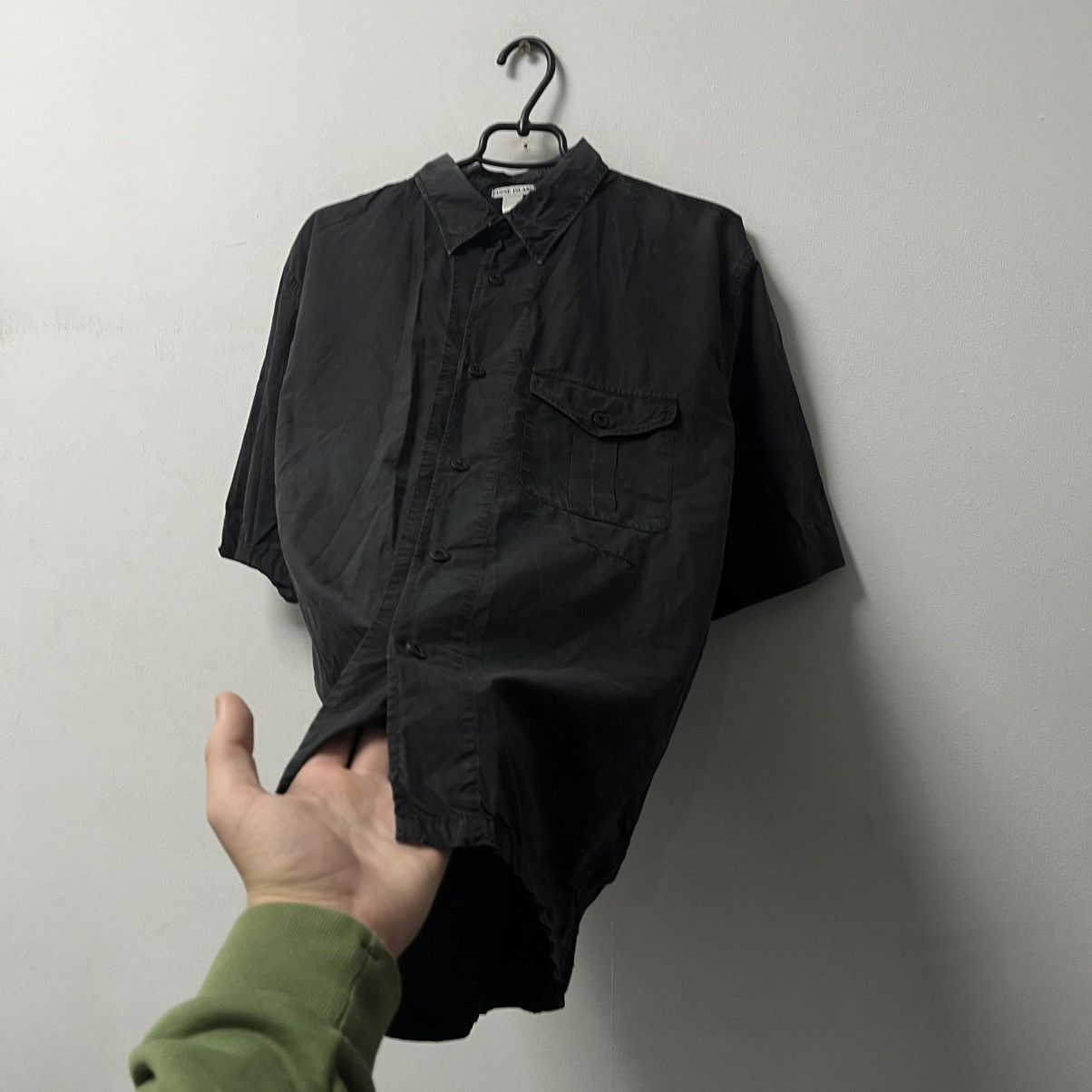 Stone Island Vintage Stone Island Black Shirt Rare Size US L / EU 52-54 / 3 - 9 Thumbnail