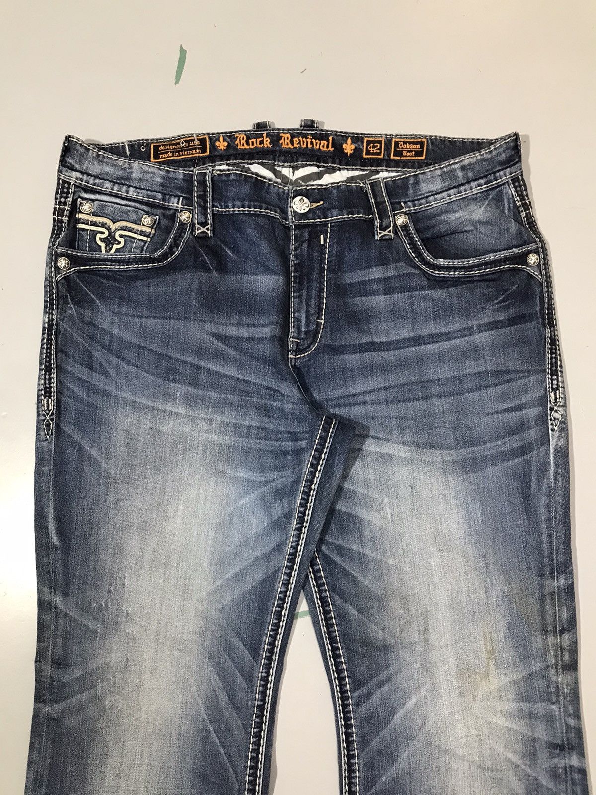 Rock Revival Vintage rock revival embroidered denim Size US 44 / EU 60 - 4 Thumbnail