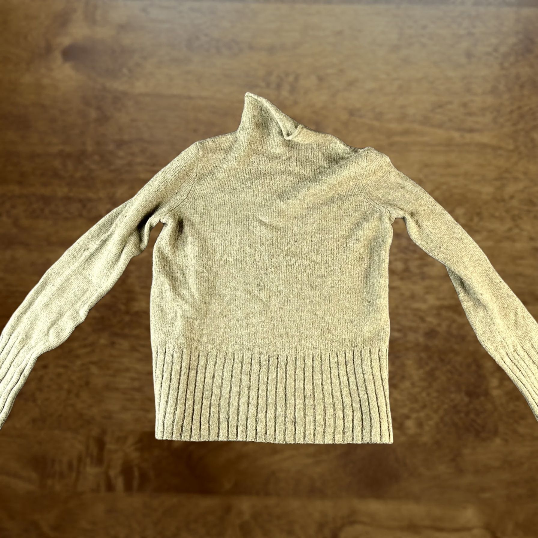 Madewell Madewell Sweater Womens XS Green Long Sleeve Mock Neck Ribbed Knit Pullover Size XS / US 0-2 / IT 36-38 - 1 Thumbnail