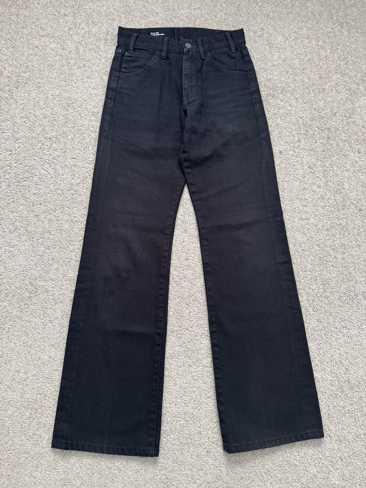 Celine SS20 Celine by Hedi Slimane Black Serge Flared Denim Jeans Size US 26 / EU 42 - 1 Thumbnail