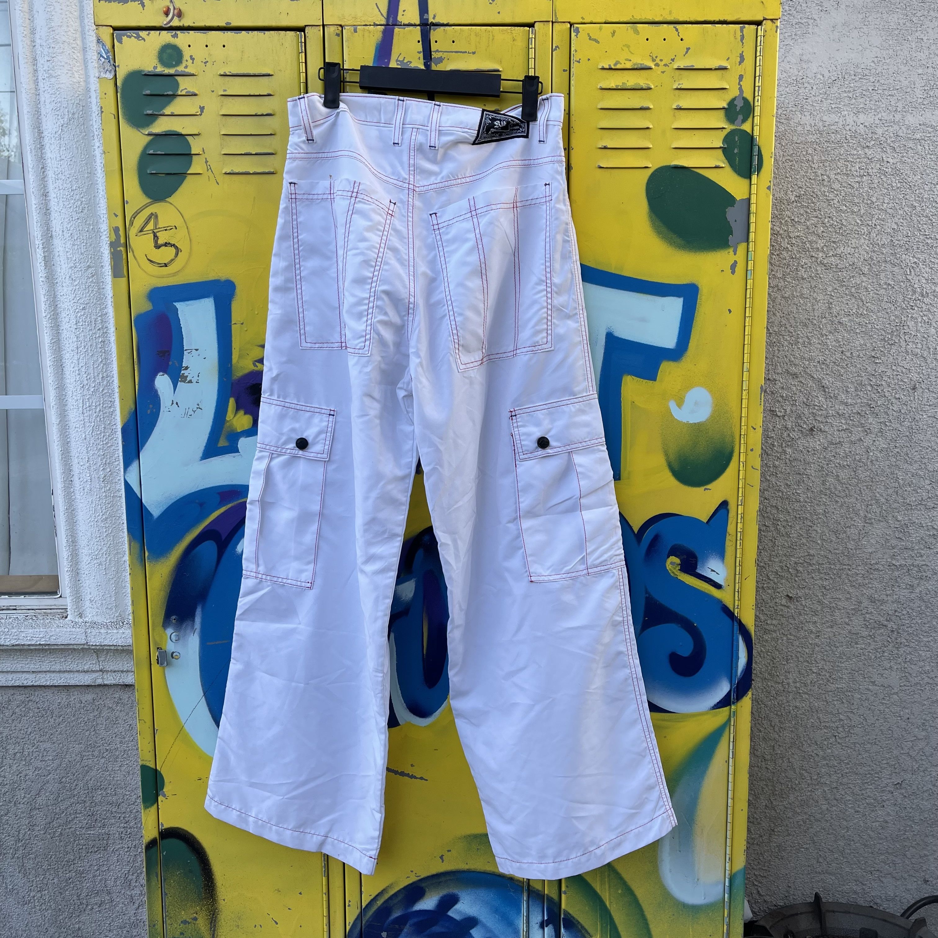 Vintage Y2K Kik Wear Since 1991 Los Angeles Tactical Cargo Pants Size US 30 / EU 46 - 2 Thumbnail