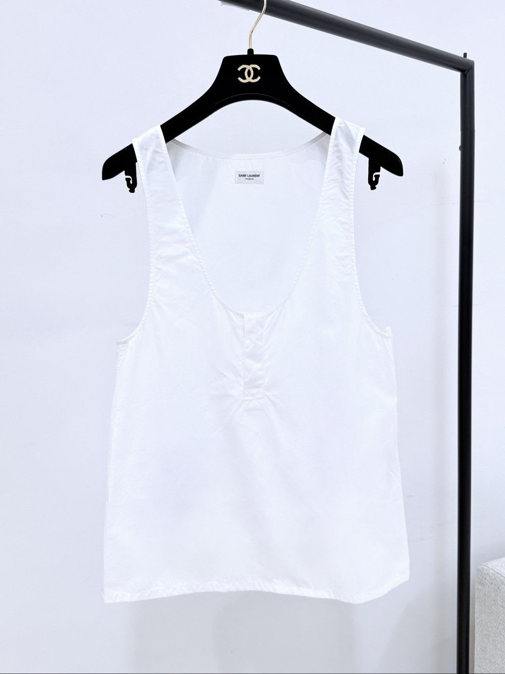 Saint Laurent Paris Saint Laurent Cotton Tank Top Size 36 Size XS / US 0-2 / IT 36-38 - 1 Thumbnail