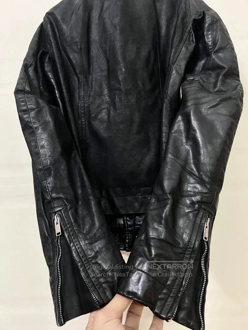 Rick Owens Rick Owens Motorcycle rider leather coat jacket. Size US S / EU 44-46 / 1 - 7 Thumbnail