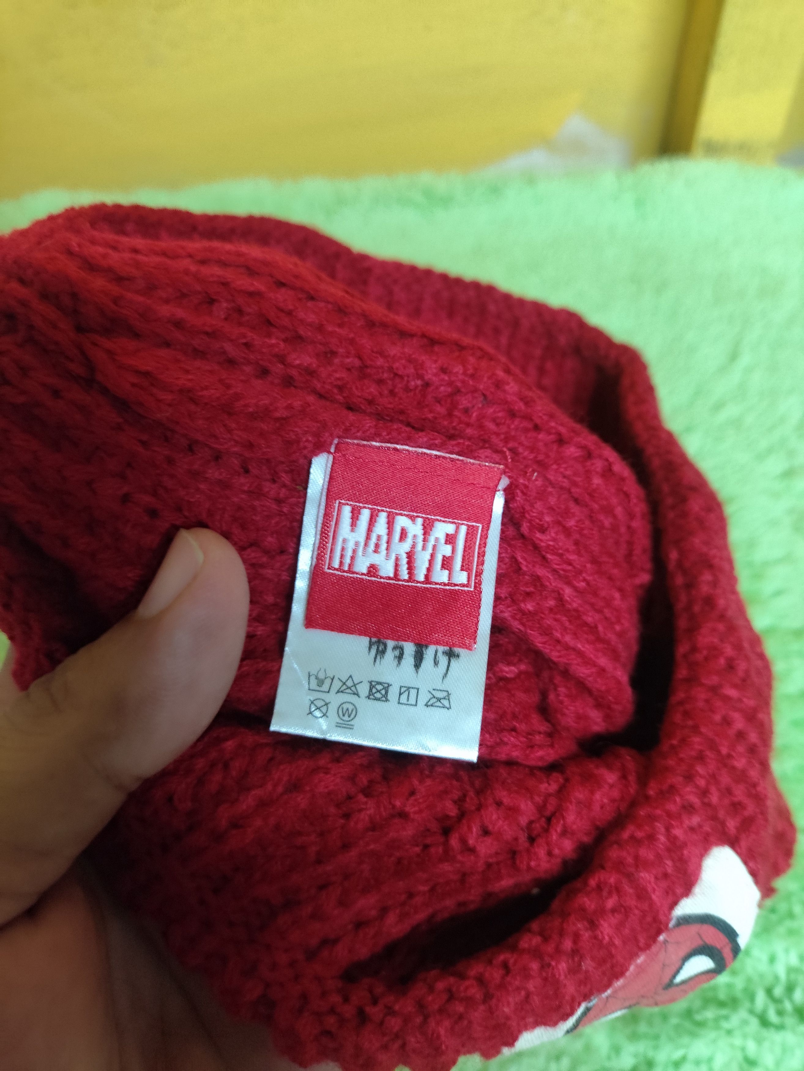 Marvel Comics × Vintage Vintage SPIDERMAN ❌ MARVEL BEANIE SNOWCAP Size ONE SIZE - 2 Thumbnail