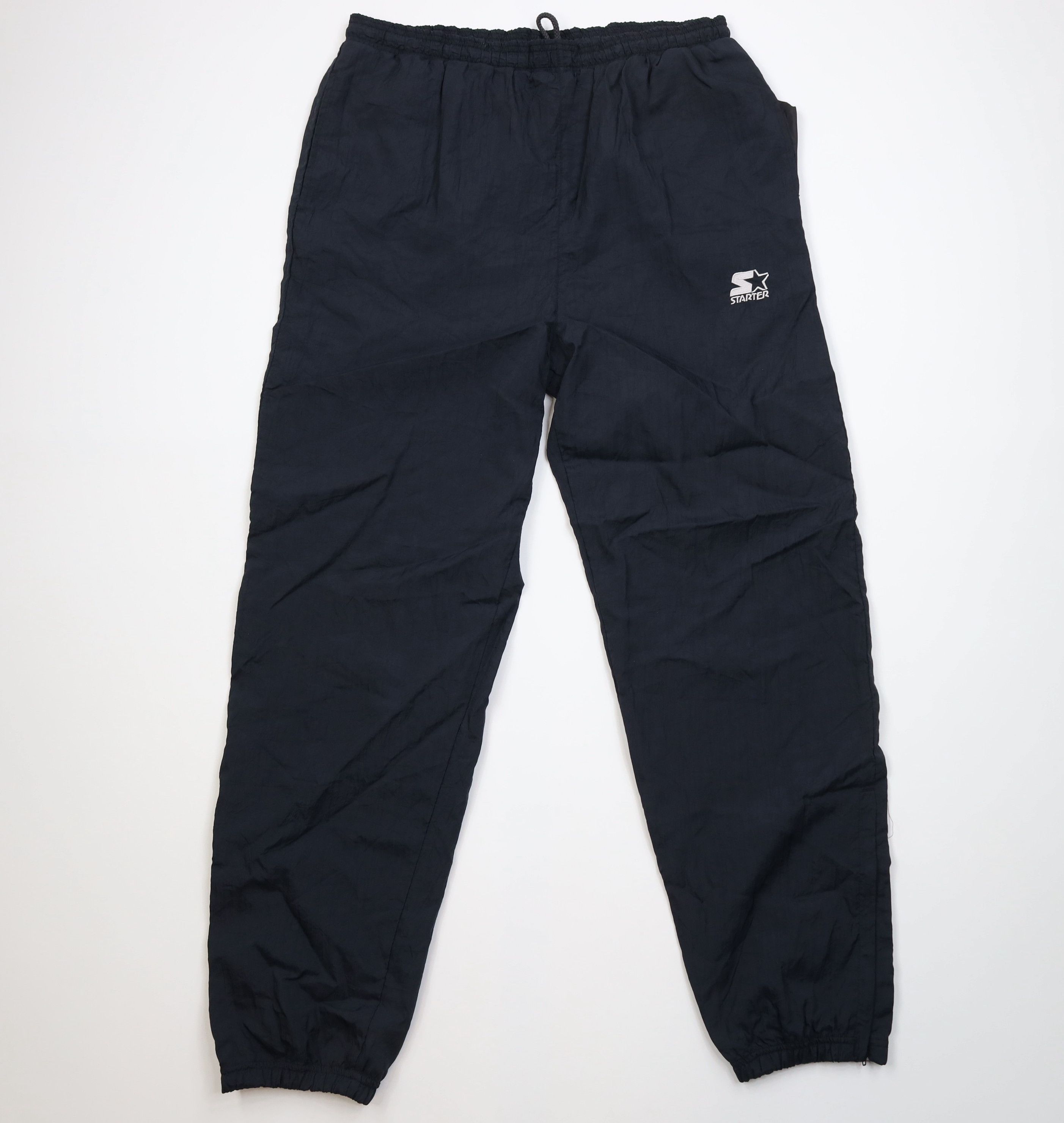 Starter Vintage 90s Starter Lined Windbreaker Joggers Pants Black Size US 36 / EU 52 - 1 Thumbnail
