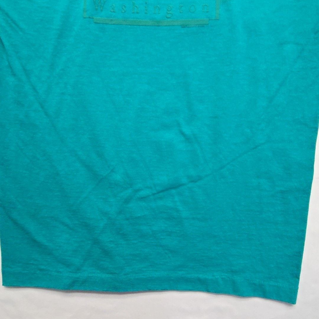 Fruit Of The Loom Vintage Seattle Shirt Turquoise Puff Print Teal Blue M Tee Size US M / EU 48-50 / 2 - 5 Thumbnail