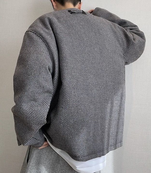 Japanese Brand × Vintage Cleanfit retro fashion pinstripe bomber jacket Size US XXL / EU 58 / 5 - 3 Thumbnail