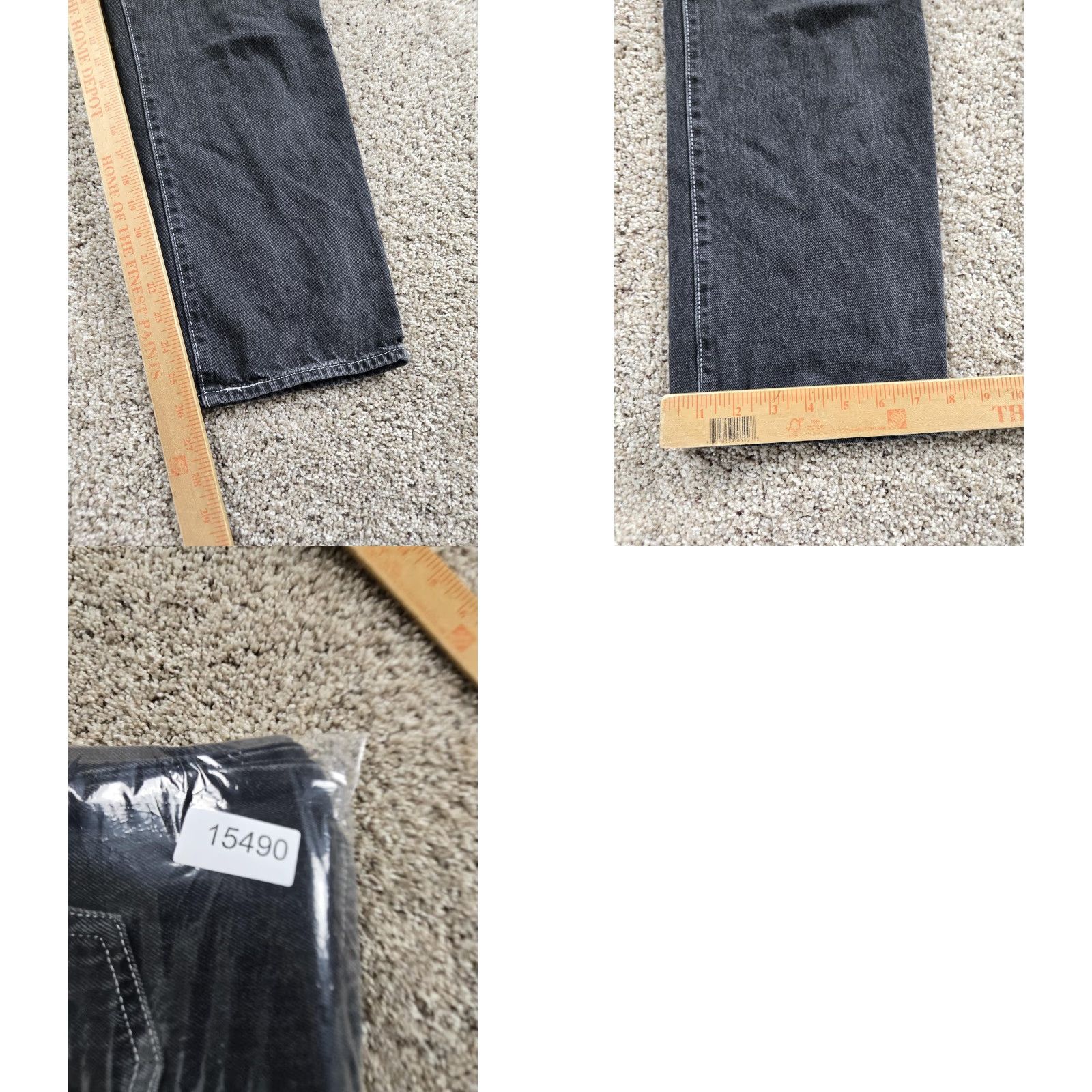 Levi's Levi's Ribcage Straight Jeans Womens 26 Black Charcoal High Rise Denim Size 26" / US 2 / IT 38 - 9 Thumbnail