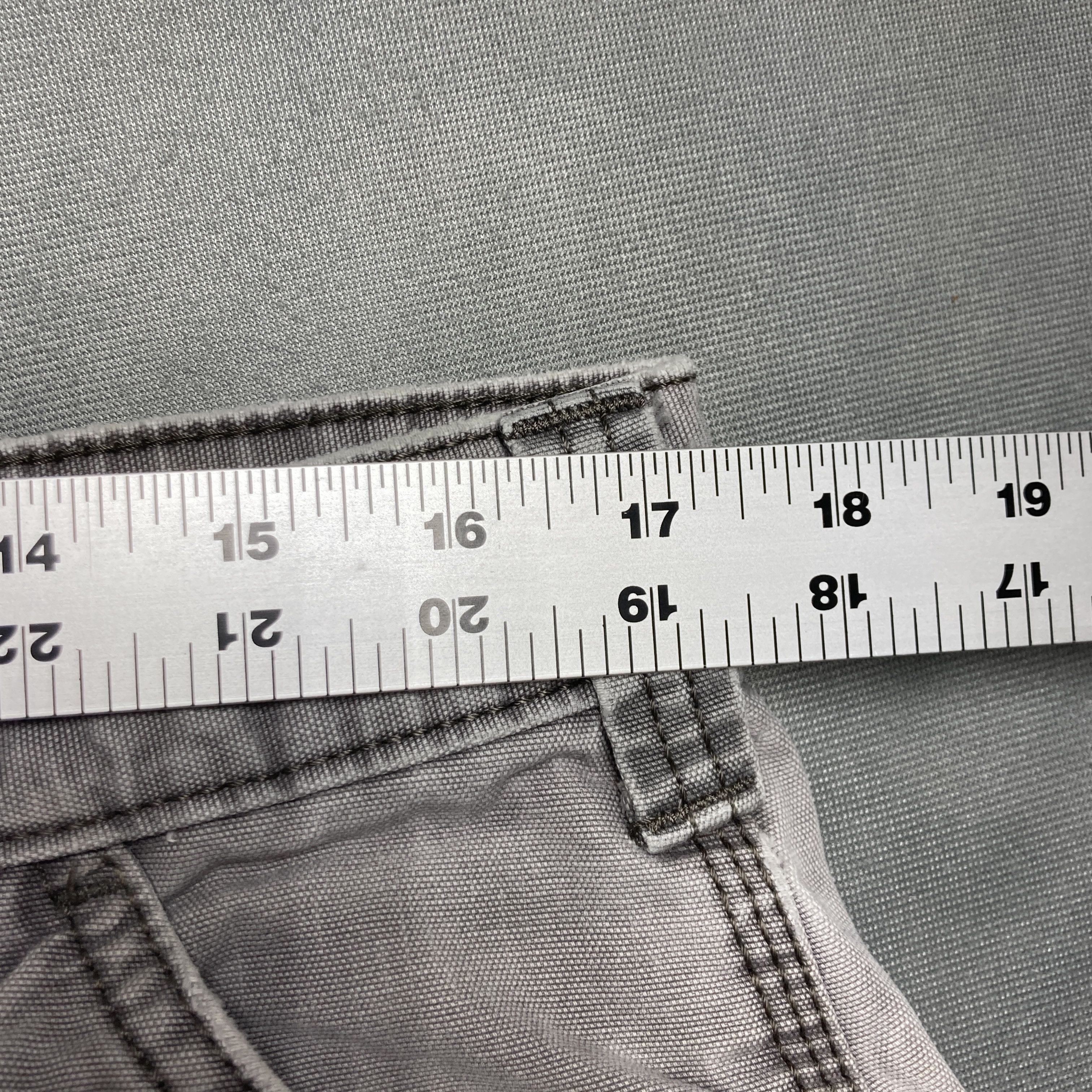 Carhartt Carhartt 36x30 Gray 100% Cotton Canvas Cargo Pants Thrashed Size US 36 / EU 52 - 3 Thumbnail