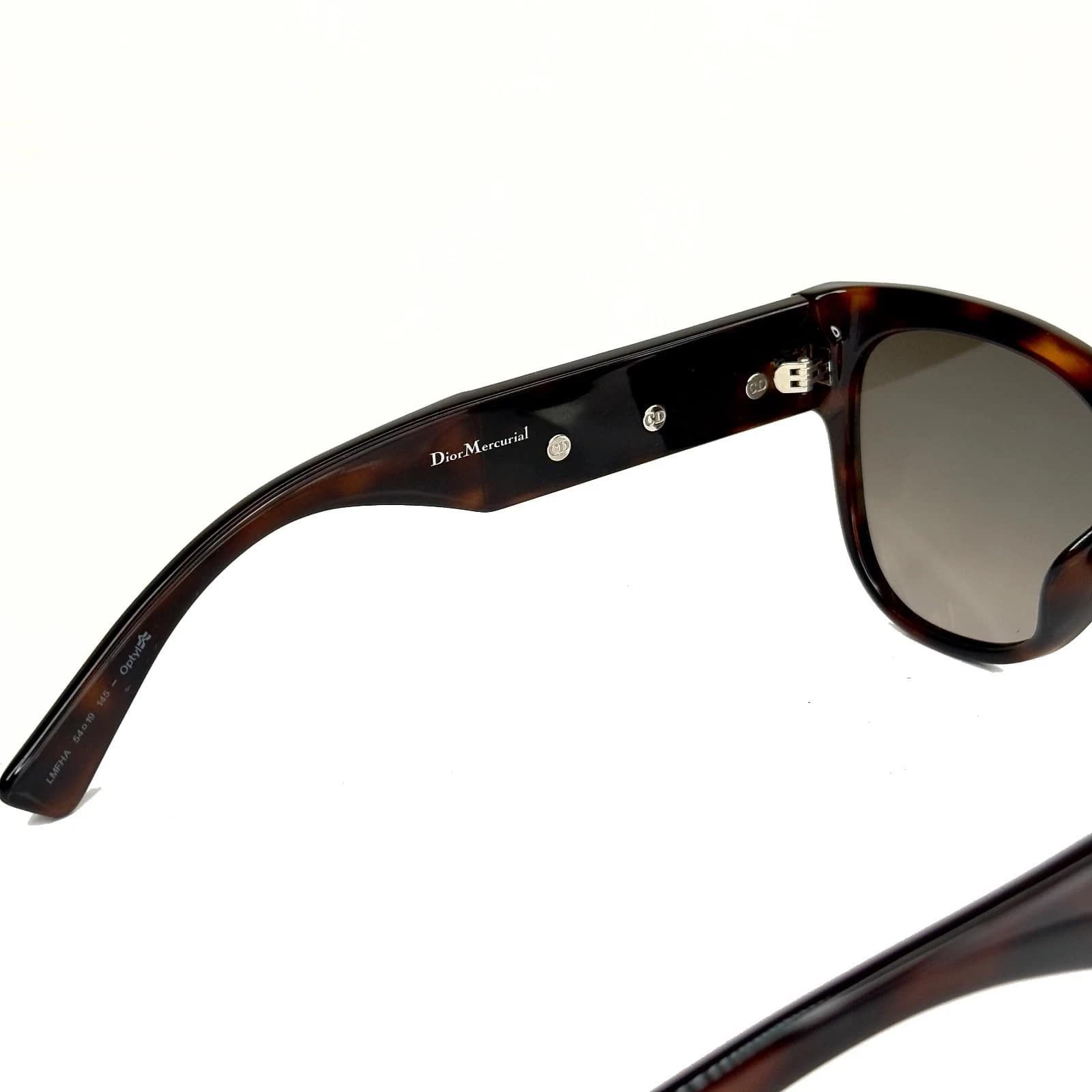Christian Dior Monsieur CHRISTIAN DIOR MERCURIAL Brown Havana Crystal Sunglasses Size ONE SIZE - 2 Thumbnail