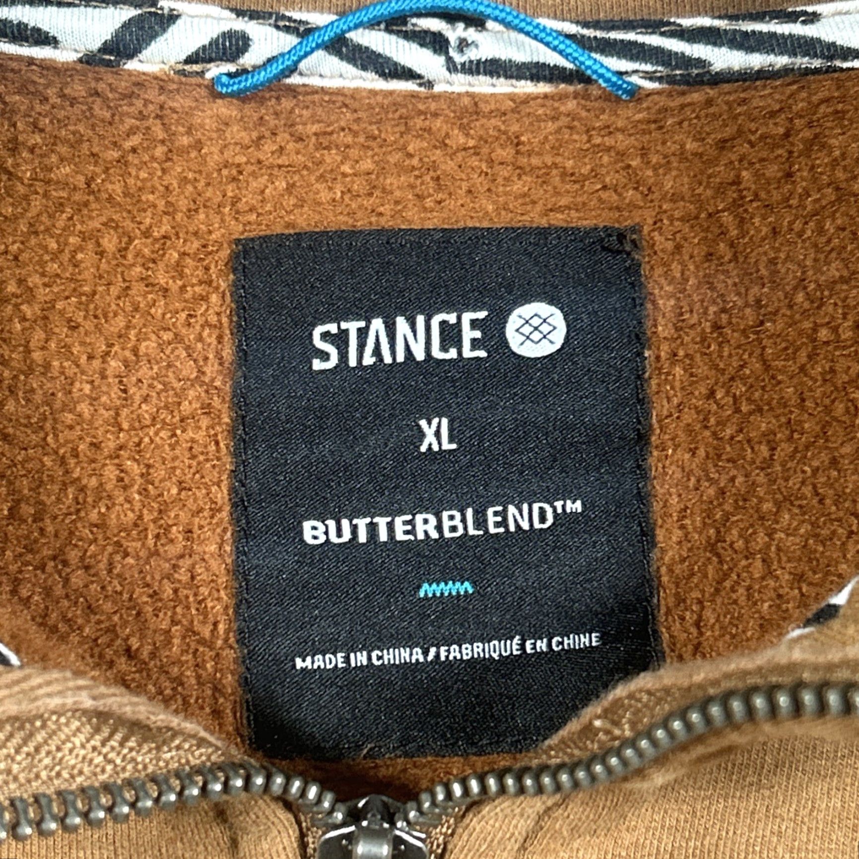 Vintage VINTAGE Stance Sweatshirt Pullover Mens XL 1/4 Zip Fleece Brown Cotton Logo Crew Neck Size US XL / EU 56 / 4 - 4 Thumbnail