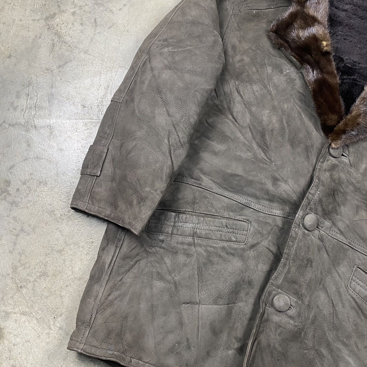 If Six Was Nine 90s Vicjoy Japan Sunfaded Double Breasted Coat Jacket Size US L / EU 52-54 / 3 - 3 Thumbnail