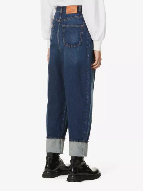 Alexander McQueen o1y0325 Denim Pant in Blue Size 28" / US 6 / IT 42 - 4 Thumbnail
