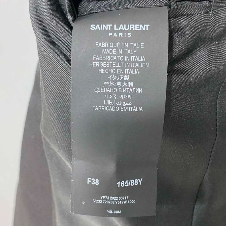 Saint Laurent Paris Saint Laurent Paris Classic Gold Button Black blazer 2505-N Size XS / US 0-2 / IT 36-38 - 5 Thumbnail