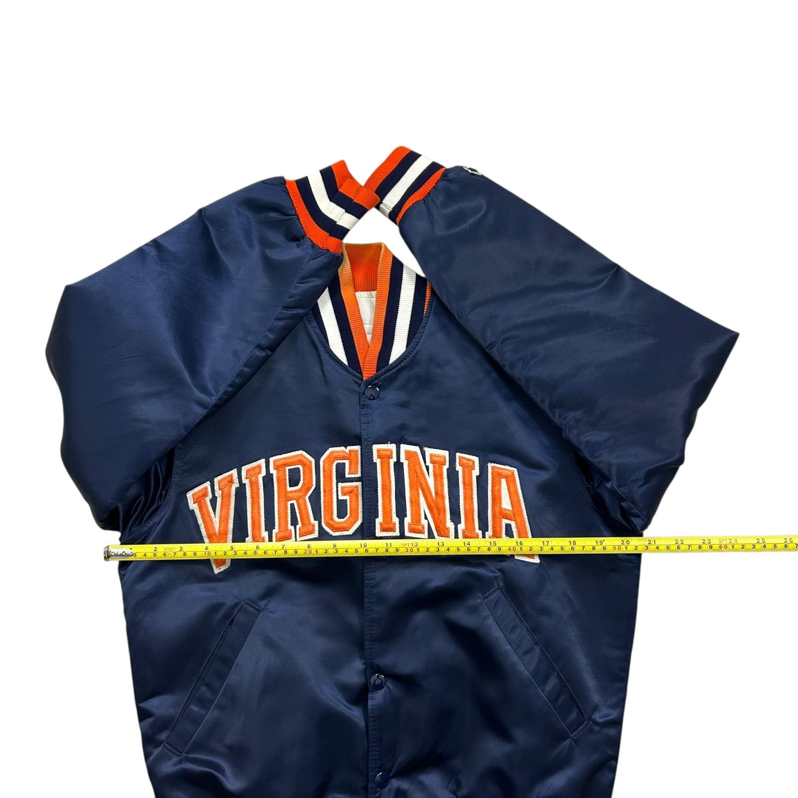 NCAA VTG 90s NCAA Virginia Cavaliers STARTER SATIN JACKET BOMBER Size US S / EU 44-46 / 1 - 10 Thumbnail