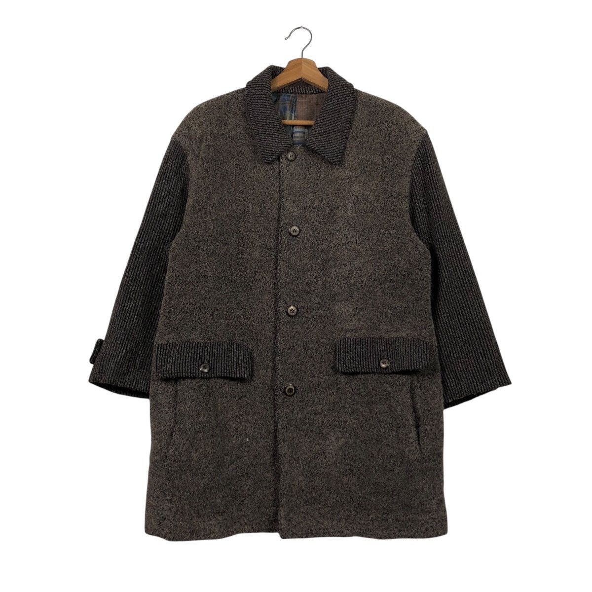 Japanese Brand Vintage Alpaca Mountain Mixed Fabric Construction Workwear Size US M / EU 48-50 / 2 - 2 Thumbnail