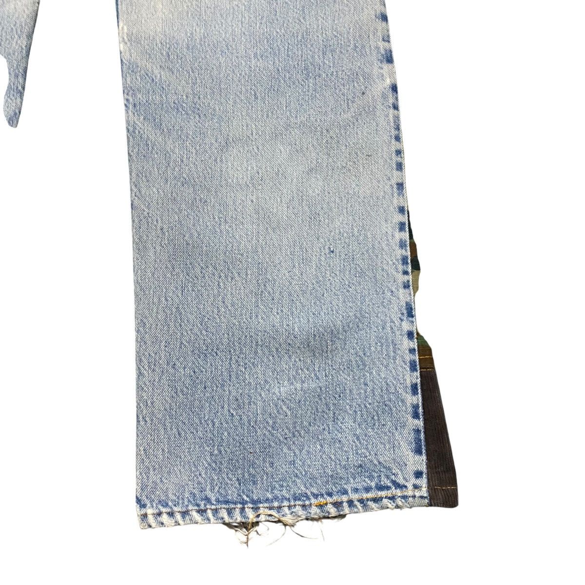 Levi's Vintage Levis 501 Redline Denim Patchwork Jeans Size US 33 - 17 Thumbnail