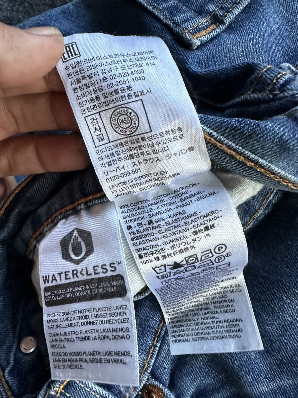 Levi's Levis 514 Y2k Mexico Distressed Denim D481 Size US 36 / EU 52 - 16 Thumbnail