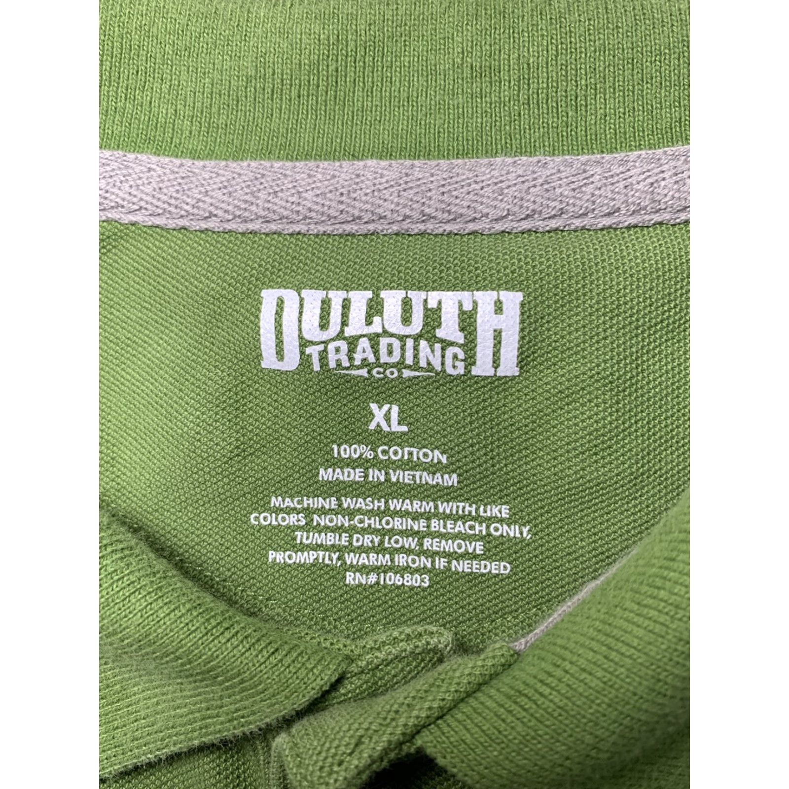 CO Duluth Trading Co Polo Shirt Mens Green XL 1/4 Button Short Sleeve Solid Collared Shirt Size US XL / EU 56 / 4 - 5 Thumbnail