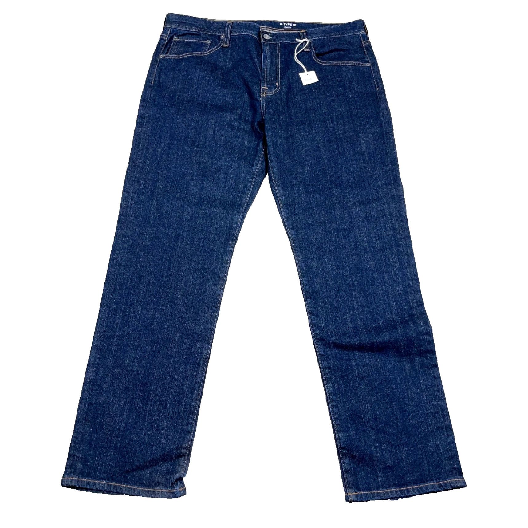 Denime BIG STAR Jeans Men 36x30 Straight Dark Wash Denim Classic 5-Pocket Logo Belt Loops 36 Adult Slim Blue Konventional Size US 36 / EU 52 - 3 Thumbnail