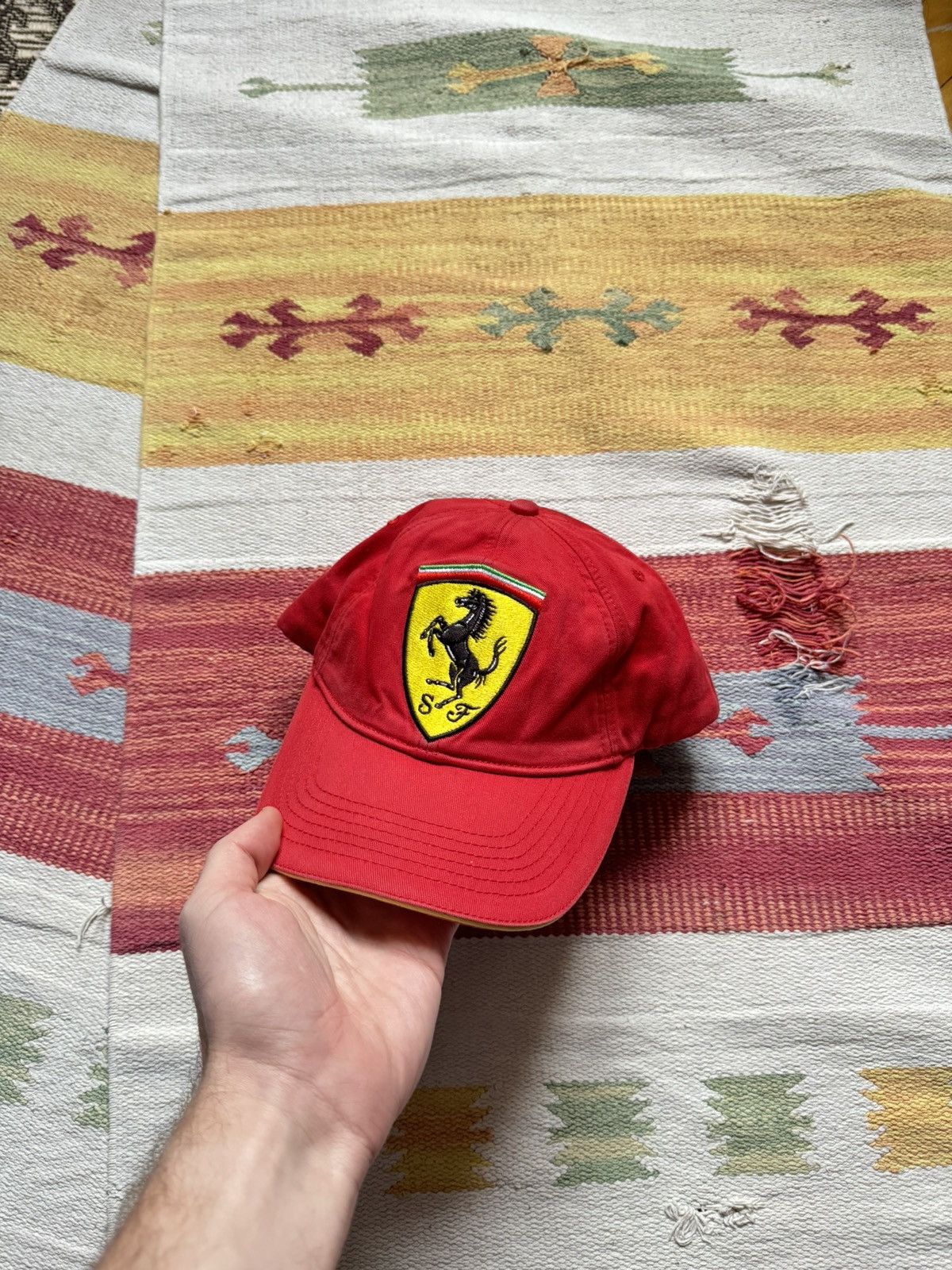 Vintage Vintage 90’s Ferrari y2k Formula 1 Red Racing Hat Size ONE SIZE - 1 Thumbnail