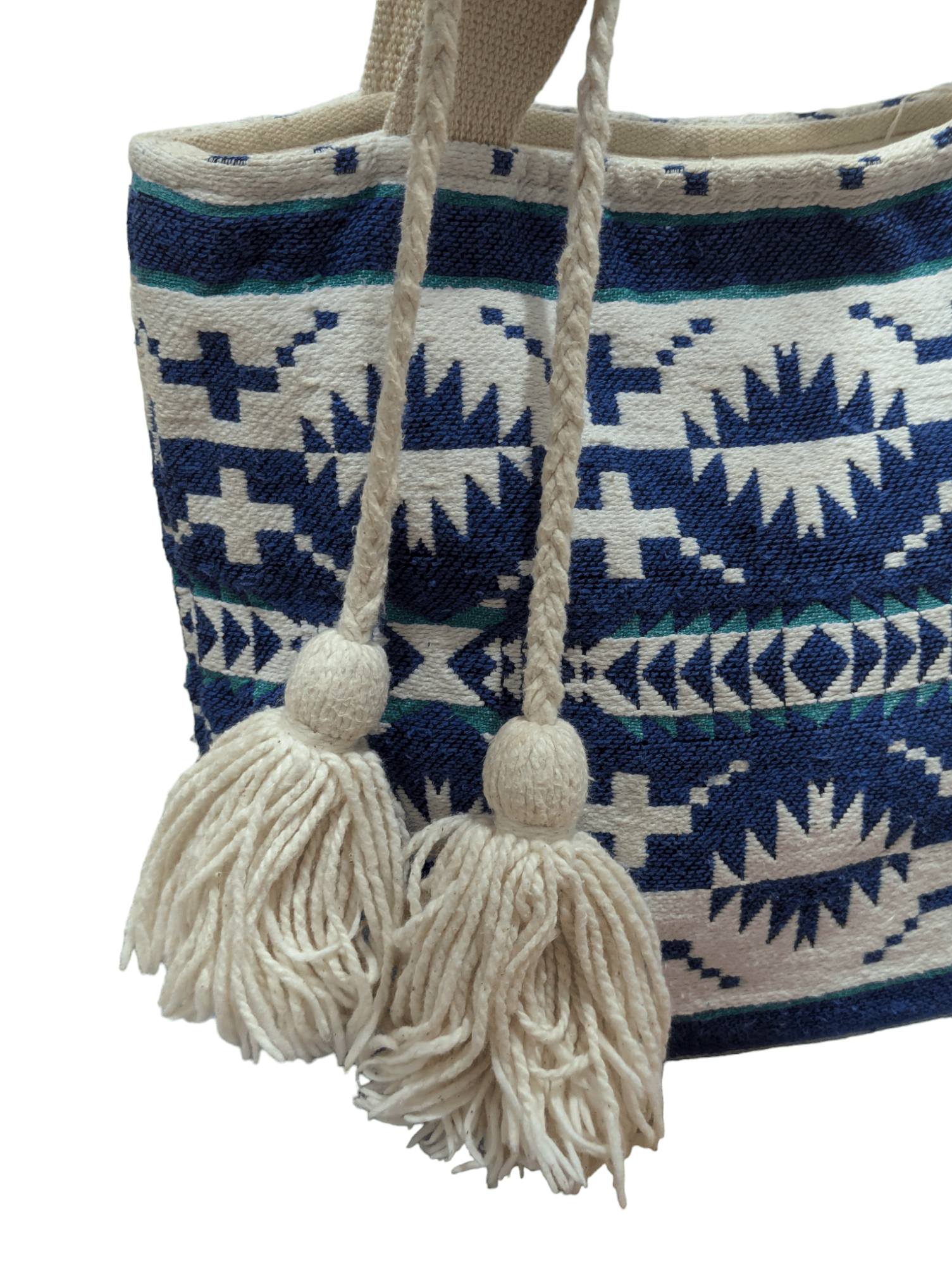Native × Pendleton Pendelton Navajo Small Tote Bag (BLUE) Size ONE SIZE - 6 Thumbnail
