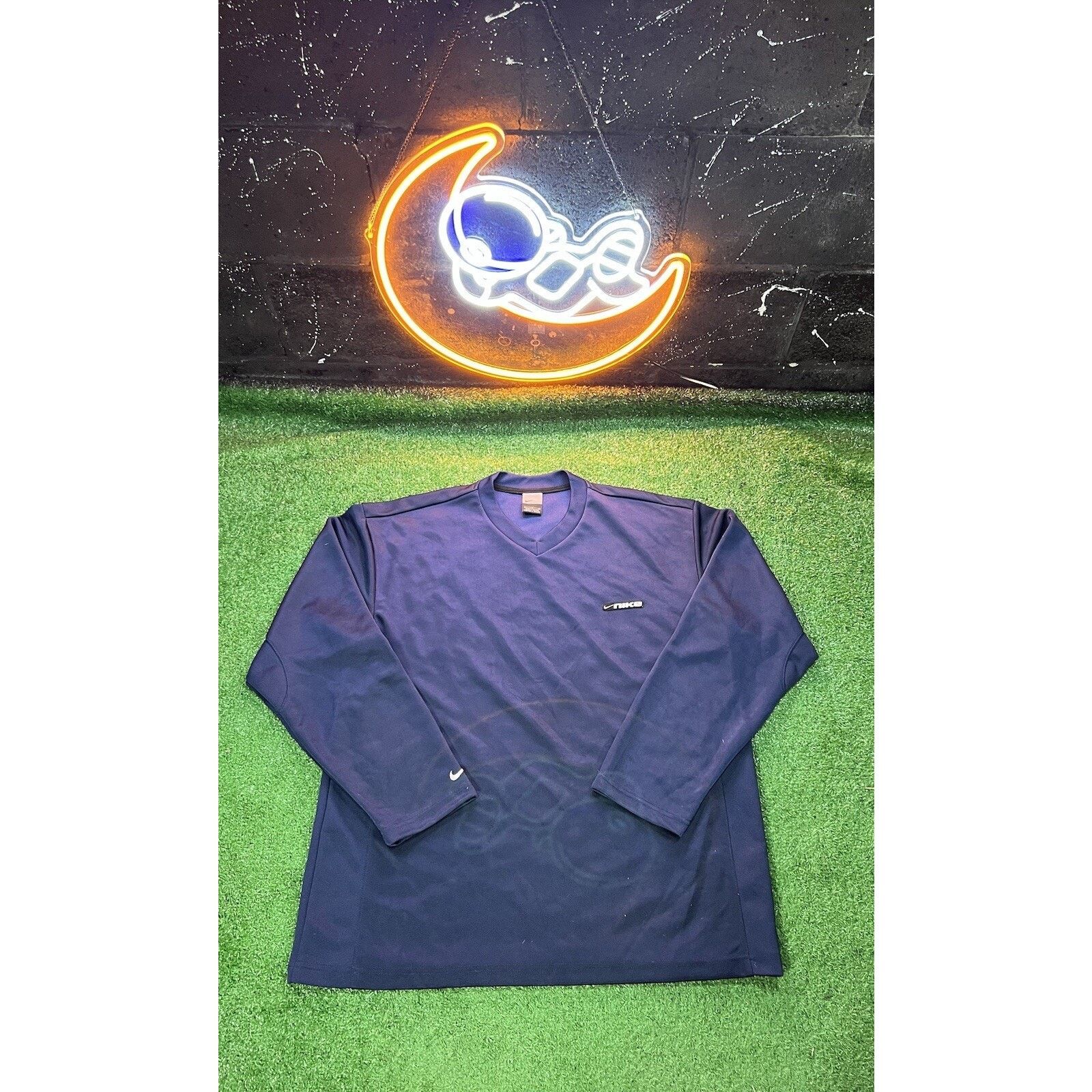 Nike Vintage Nike Sportswear Y2K Blue Mens Long sleeve jersey LG Size US L / EU 52-54 / 3 - 1 Thumbnail