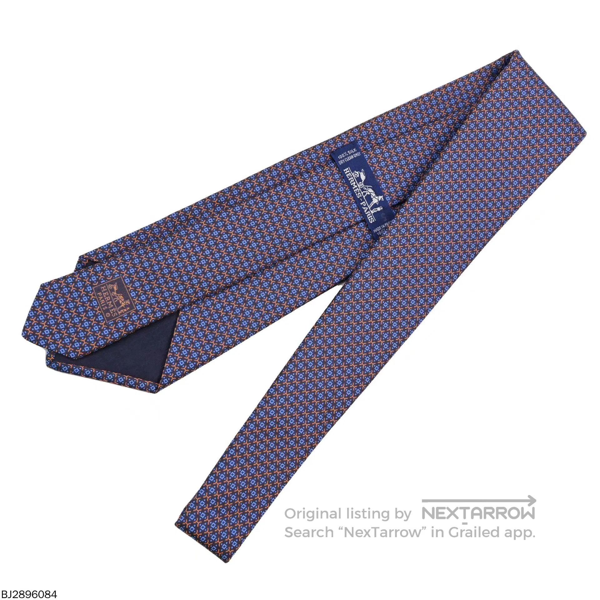 Hermes hermès tie 144x9 purple and orange. Size ONE SIZE - 2 Thumbnail