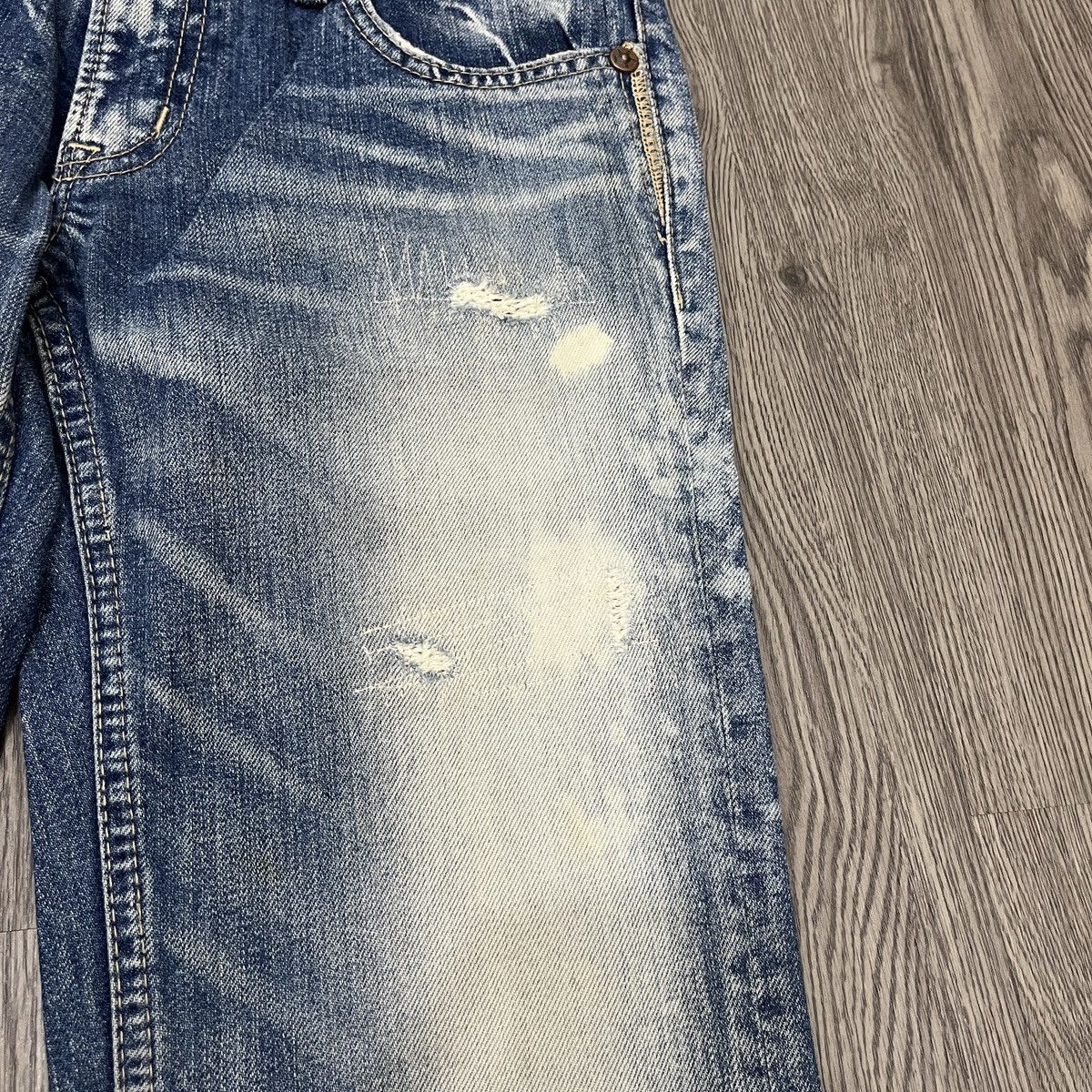 If Six Was Nine Antgauge Platinum - Acid Wash Distressed Denim Lgb Style Size US 28 / EU 44 - 9 Thumbnail