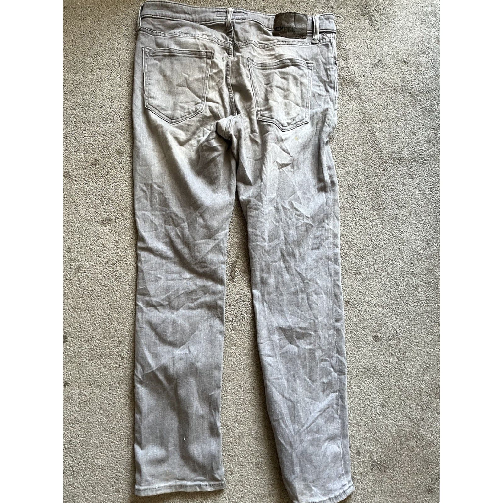 Express Express Jeans Button Logo Slim Gray Denim 32x30 Mens Shirt? Size US 32 / EU 48 - 2 Thumbnail