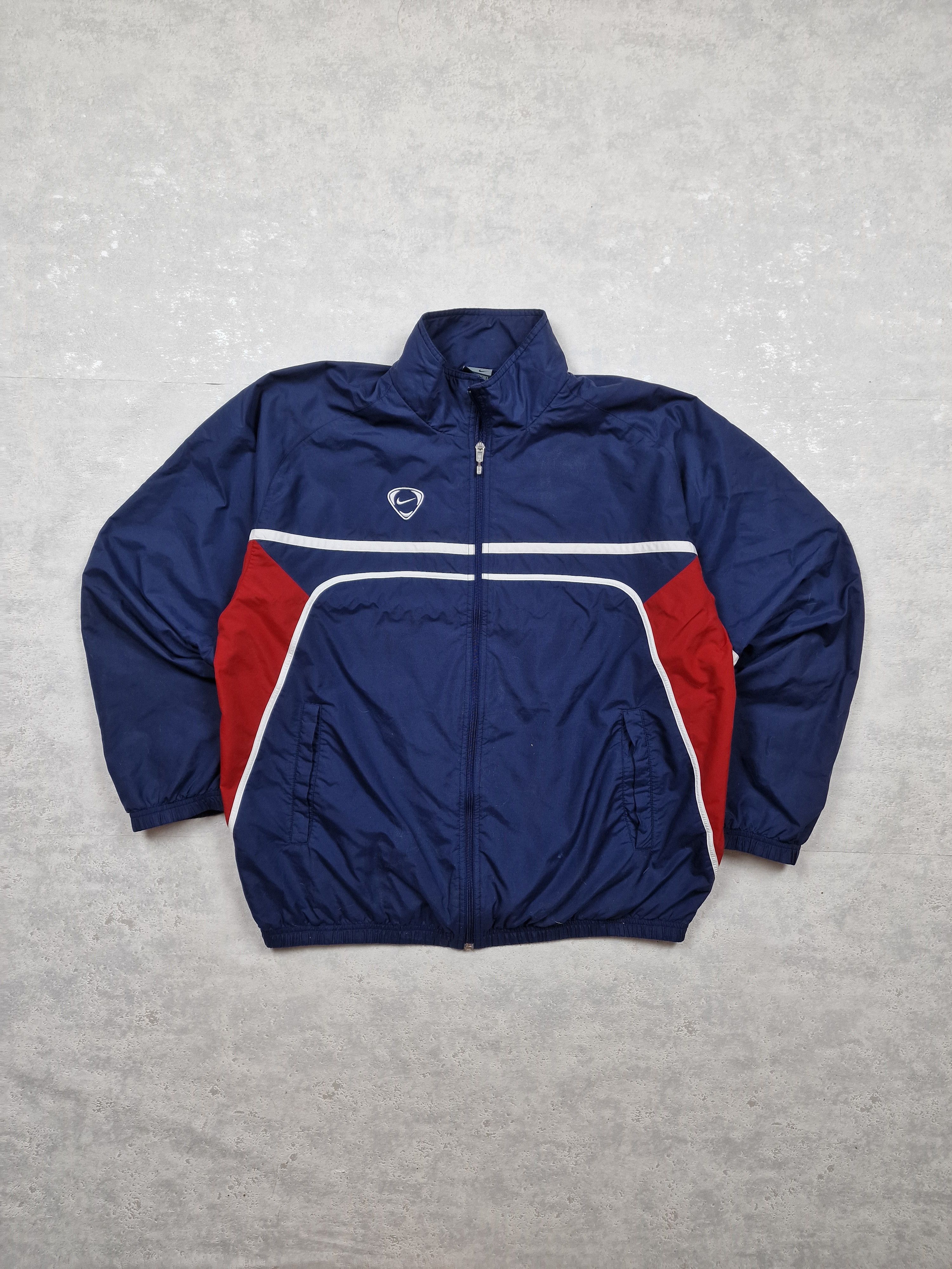 Nike 00s Nike Retro Logo Vintage Y2K Oversize Hylon Retro Jacket Size US L / EU 52-54 / 3 - 1 Thumbnail