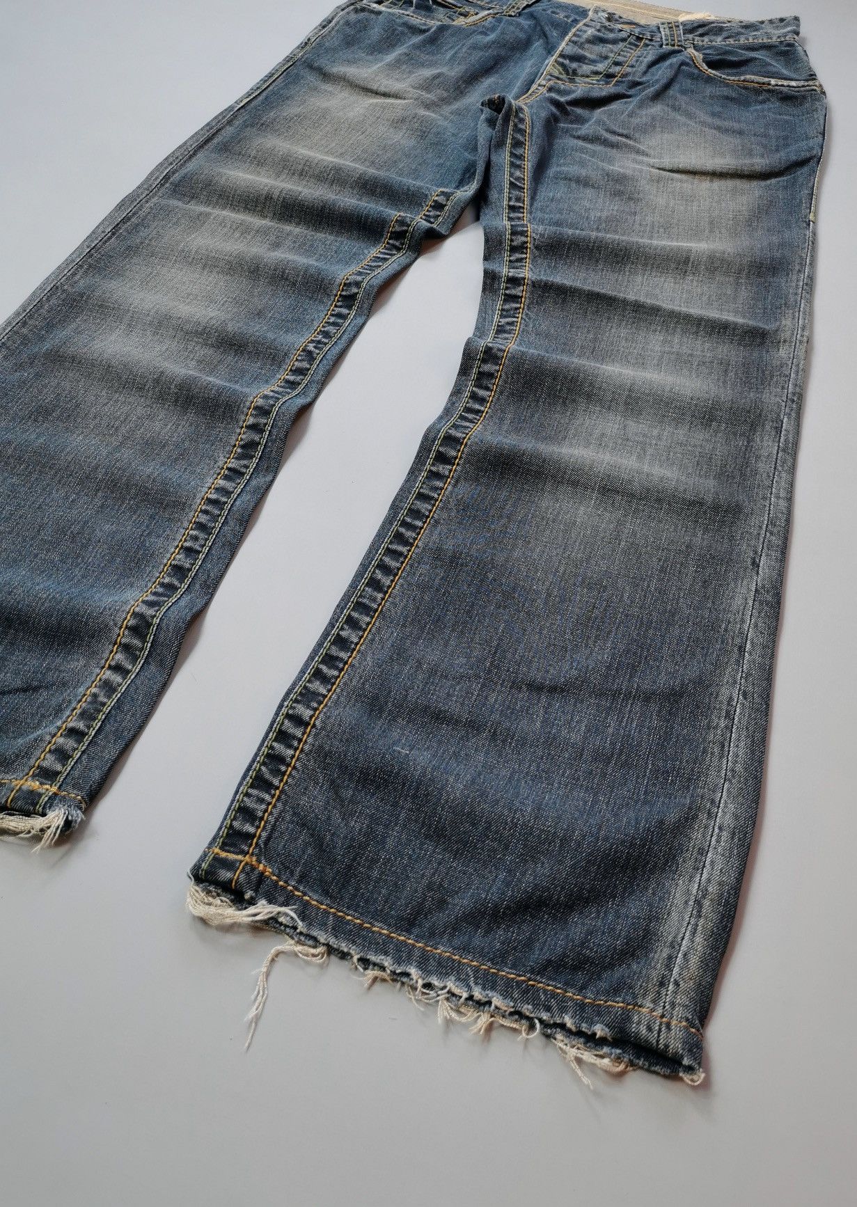 Vintage Stitchs Alabama Crow Loose Denim Jeans Size US 33 - 2 Thumbnail