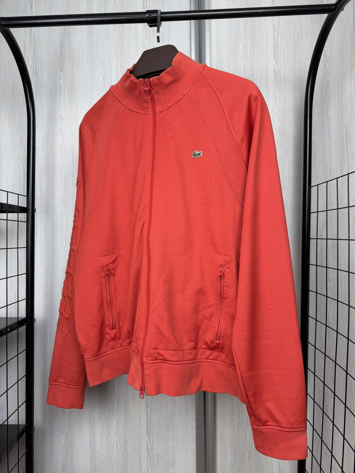 Lacoste Lacoste Live Red Full Zip Track Top Jacket Sweater Unisex Size US XXL / EU 58 / 5 - 6 Thumbnail
