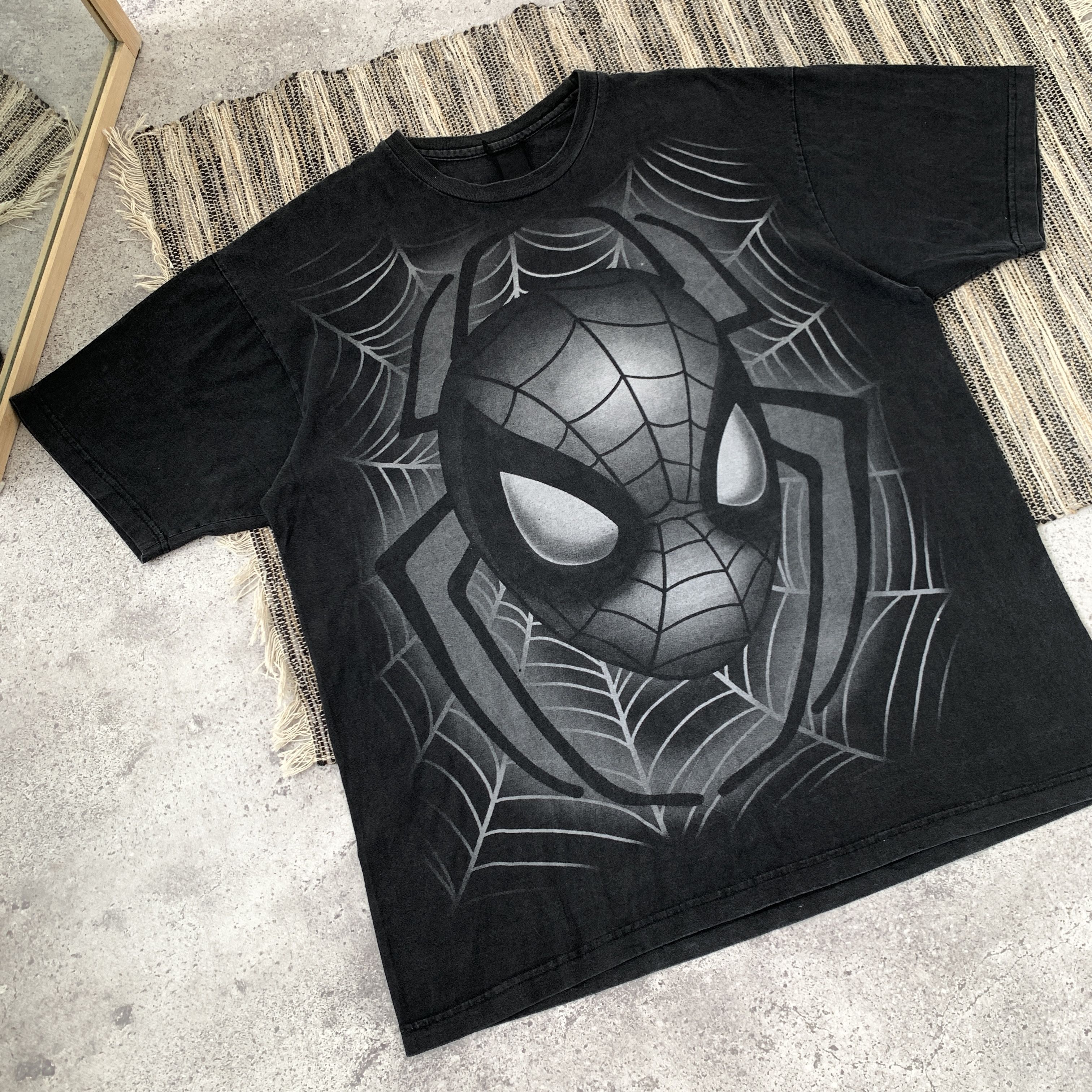Marvel Comics Vintage Spider Man 90s Graphic Black Rare Marvel Tee Shirt Size US XL / EU 56 / 4 - 2 Thumbnail