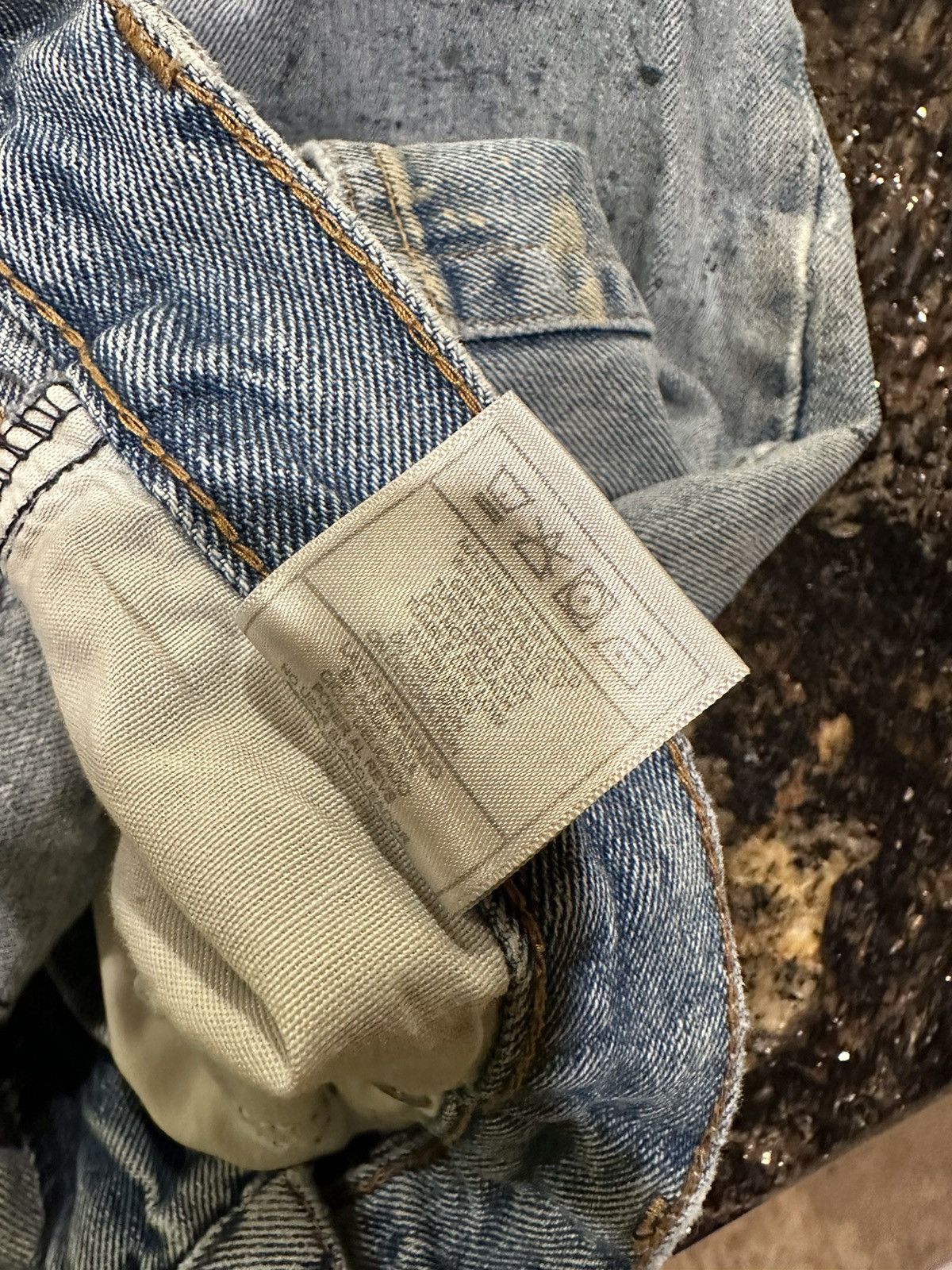 Architect × Vintage Vintage Architect Distressed Thrashed Paint Denim Blue Jeans Size US 36 / EU 52 - 9 Thumbnail