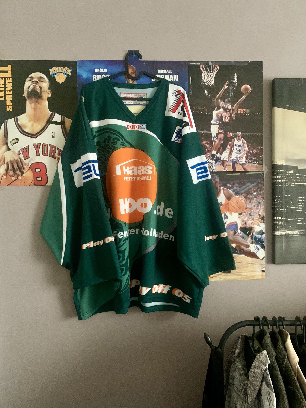 Ccm × NHL × Vintage 2004/05 CCM Augsburger Panther Playoffs Jersey #9 Brennan Size US XXL / EU 58 / 5 - 1 Thumbnail