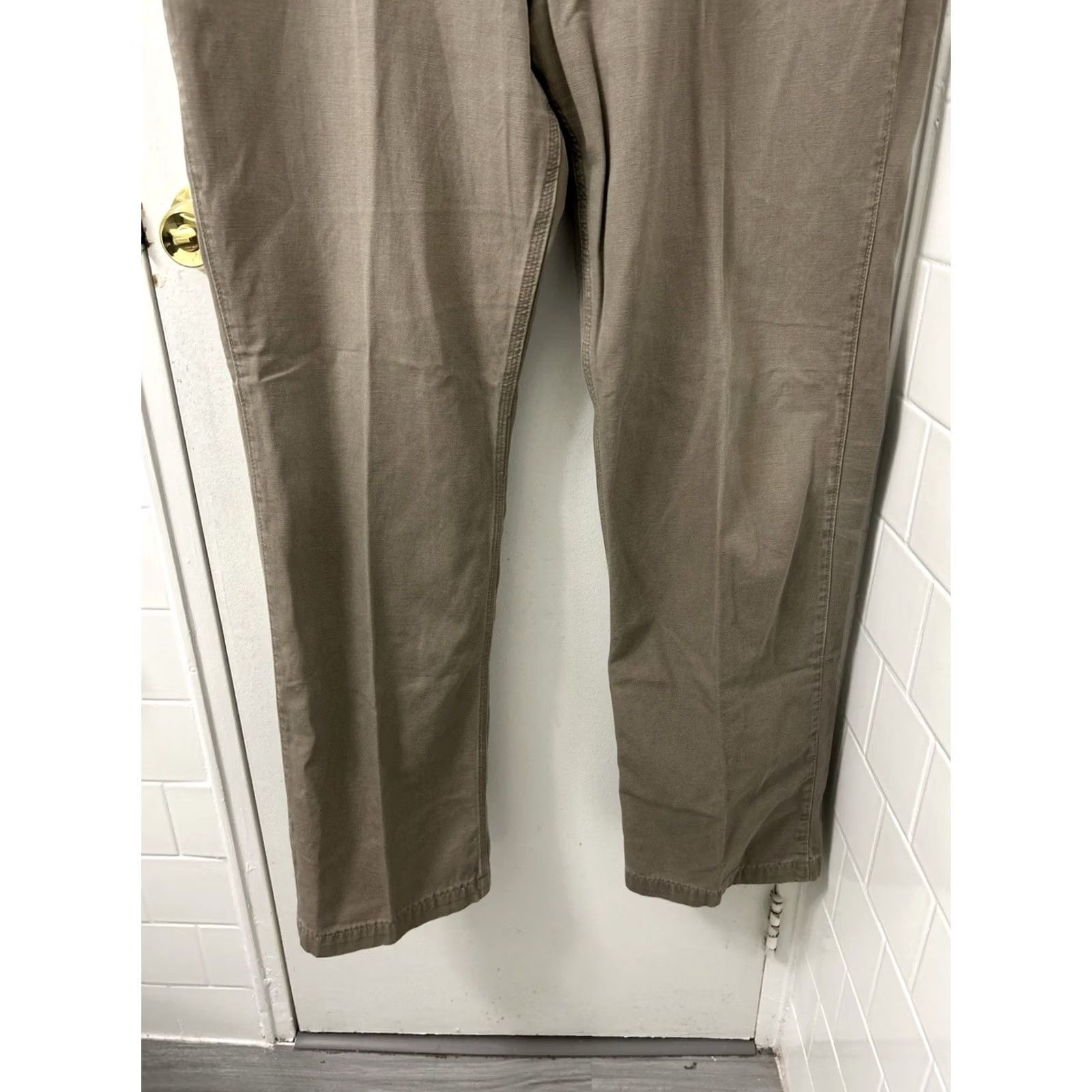 Carhartt VINTAGE Carhartt Work Pants Mens 40x34 Tan Relaxed Fit Canvas YKK Khaki Trousers Size US 40 / EU 56 - 3 Thumbnail