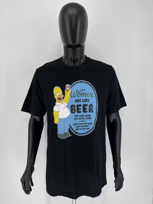Other Vintage The Simpsons "Women Are Like BEER" T-Shirt Movie Size US XL / EU 56 / 4 - 5 Thumbnail