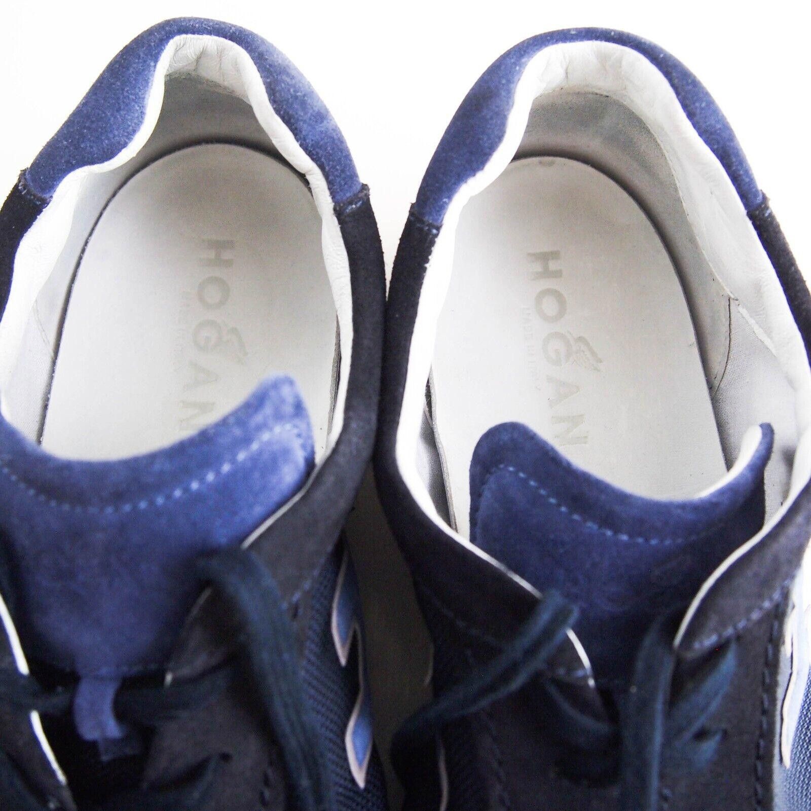 Hogan Hogan Low Top Sneaker Blue Suede Canvas Mens US 12 EU 45 Size US 12 / EU 45 - 7 Thumbnail