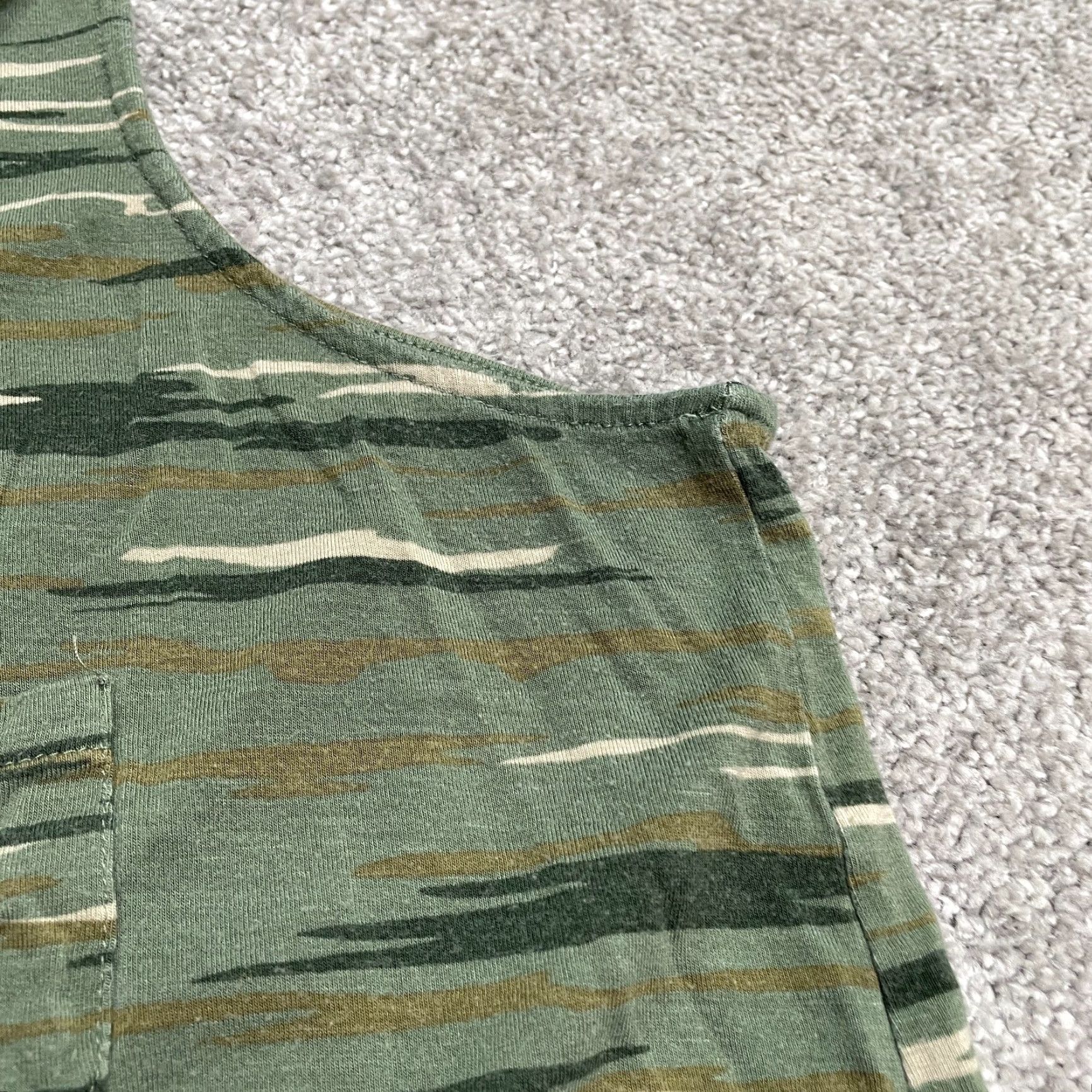 Vintage American Rag Cie Tank Womens 1X Green Camouflage Sleeveless Casual Outdoor Size XL / US 12-14 / IT 48-50 - 4 Thumbnail