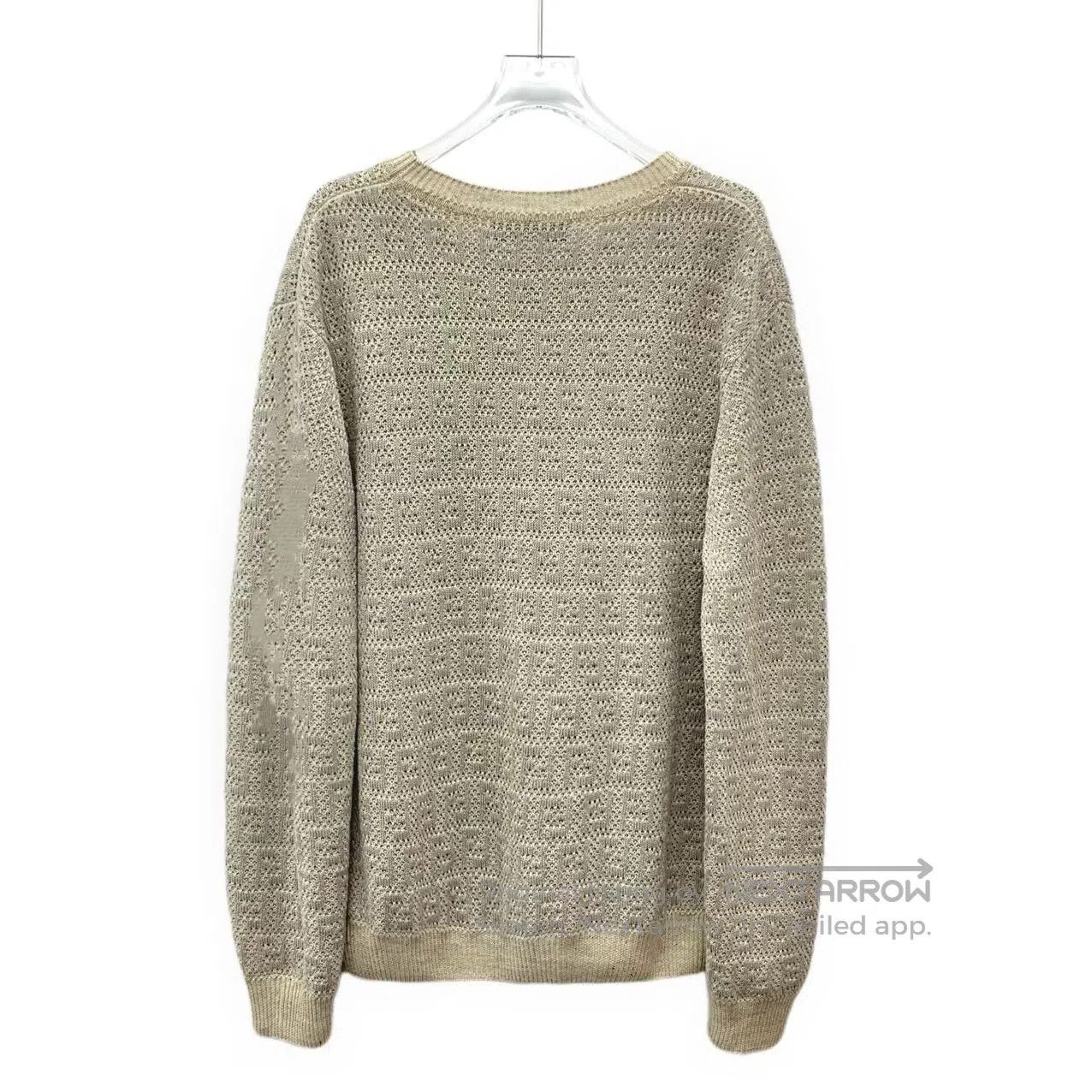 Fendi Fendi Multicolor Logo Monogrammed Linen Crewneck Sweater| Size US M / EU 48-50 / 2 - 2 Thumbnail