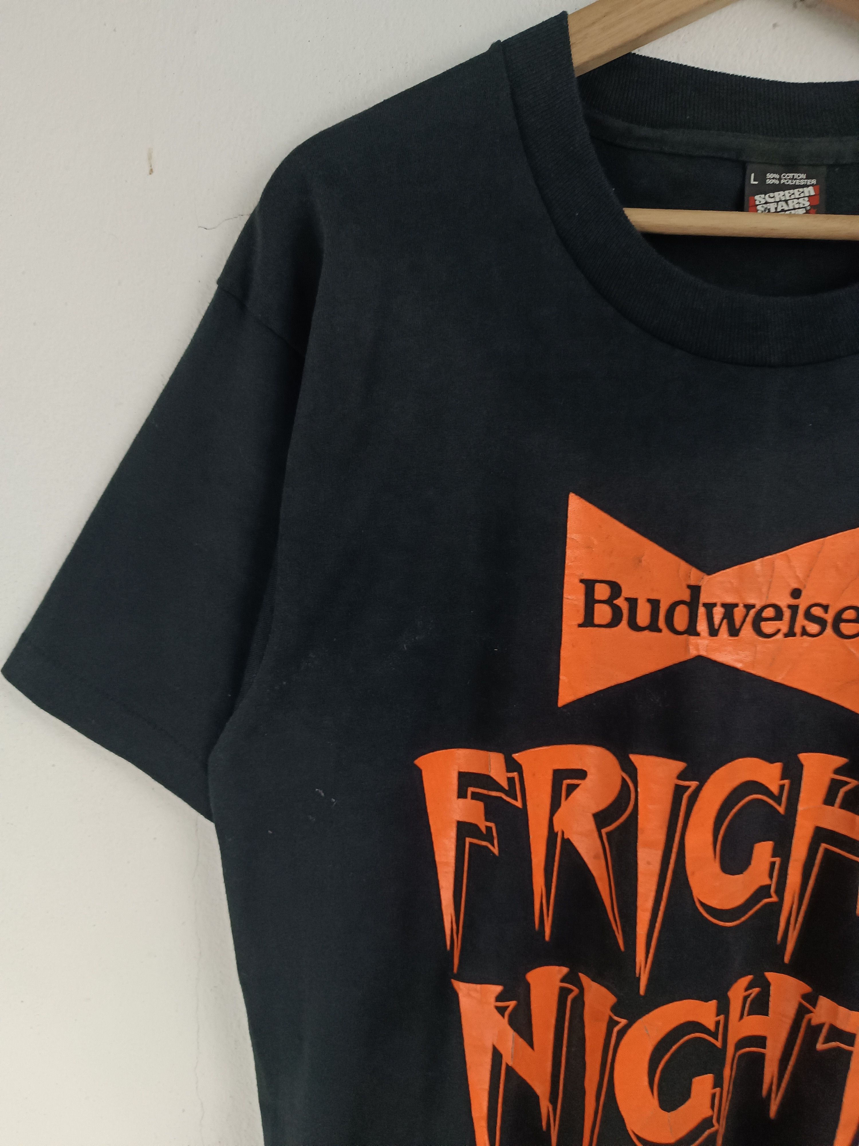 Budweiser VINTAGE 80'S BUDWEISER FRIGHT NIGHT VERY RARE HALOWEEN BEER Size US L / EU 52-54 / 3 - 5 Thumbnail