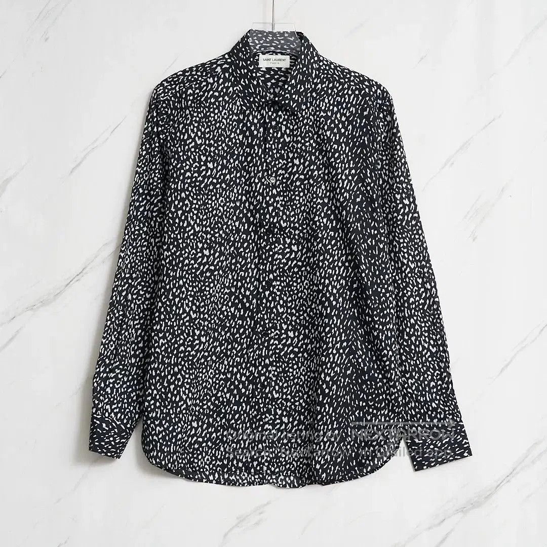 Saint Laurent Paris Saint Laurent Men's Polka Dot Shirt. Size US XS / EU 42 / 0 - 1 Thumbnail