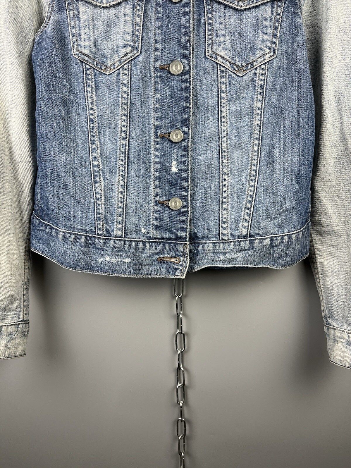 Allsaints Allsaints Womens Aya Denim Casual Jacket Size S / US 4 / IT 40 - 4 Thumbnail
