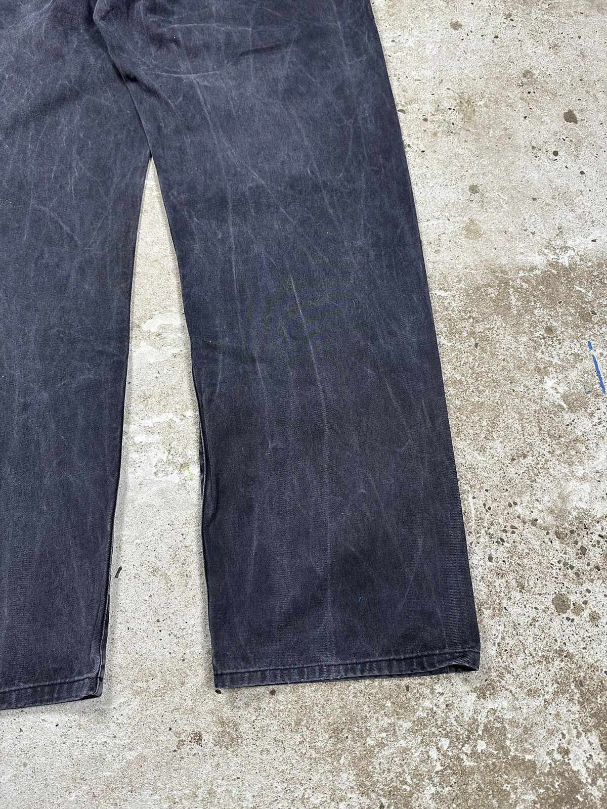 Diesel × Vintage ‼️ Vintage 90s Diesel Washed Black Grey Denim Pants Size US 38 / EU 54 - 11 Thumbnail